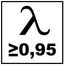 Indice de rendement énergétique Lambda supérieur ou égal à 0,95. Indice de rendement énergétique Lambda supérieur ou égal à 0,95.