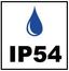 Beschermingsgraad IP54.