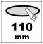 Boordiameter (inbouw) : 110mm.