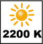 Farbtemperatur 2200K.