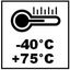 Omgevingstemperatuur: -40°C tot +75°C