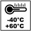 Omgevingstemperatuur: -40°C tot +60°C